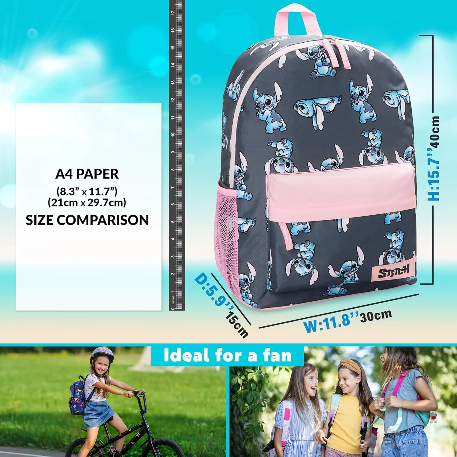 کوله پشتی دخترانه دیزنی برای کودکان و نوجوانان (تک عددی)