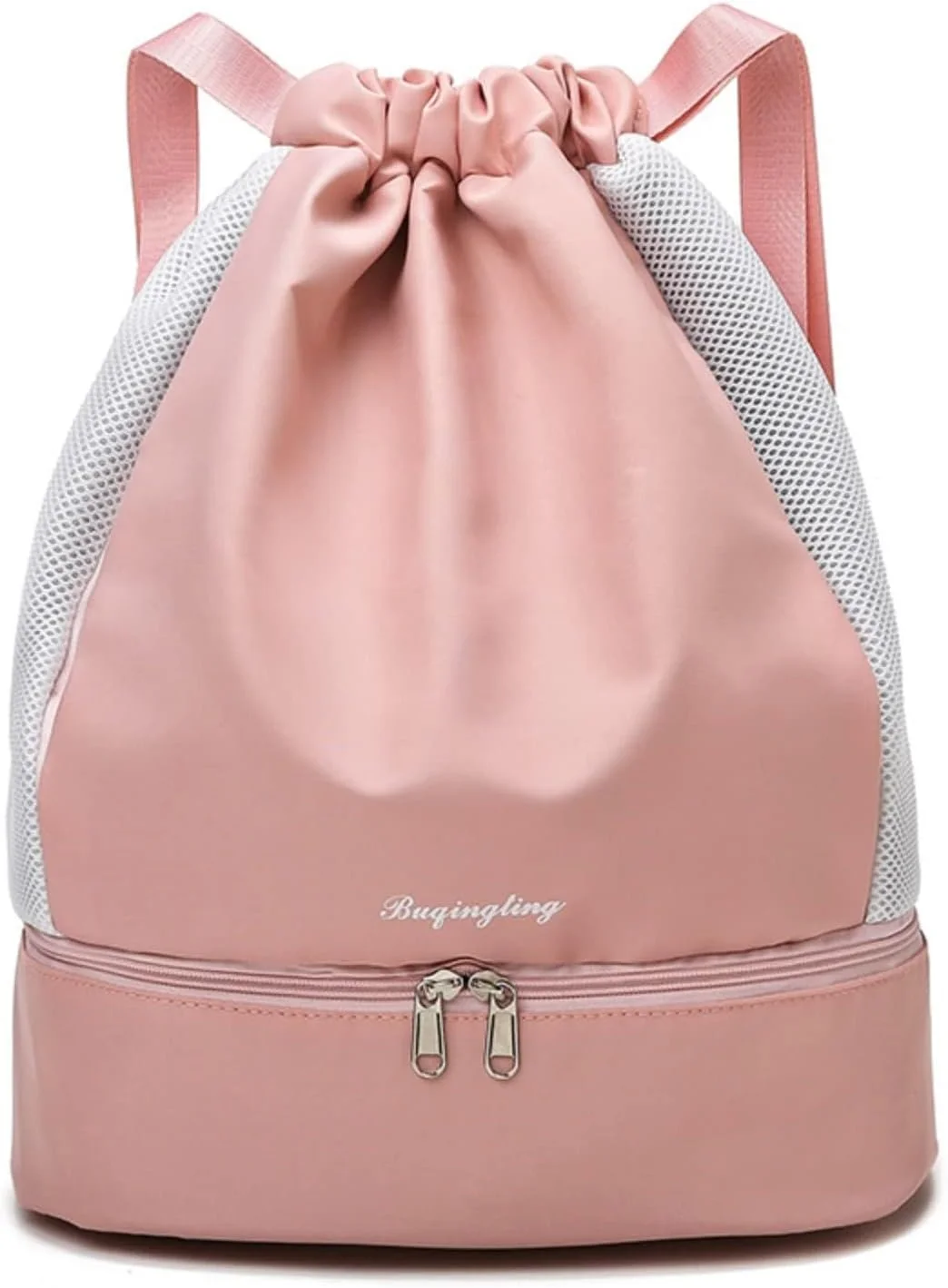 کوله پشتی بند دار Xspring، کیف شنا با محفظه جداکننده خشک و مرطوب، کیف نگهداری وسایل ورزشی ضد آب، کوله پشتی ساحلی تجهیزات قابل حمل مسافرتی برای زنان مردان