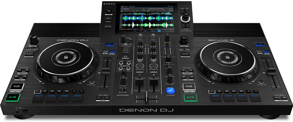 سیستم دی‌جی مستقل دو کاناله Denon DJ SC LIVE 2 با صفحه لمسی 7 اینچی، بلندگوهای داخلی، مشکی | SC LIVE 2