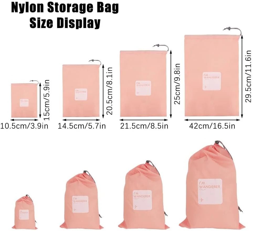 کیف ورزشی بند دار، 16 عدد کیف نگهداری مسافرتی نایلونی ضد آب، کوله پشتی ورزشی، کیف بند دار شنا برای باشگاه، شنا، ساحل، مدرسه، ورزش