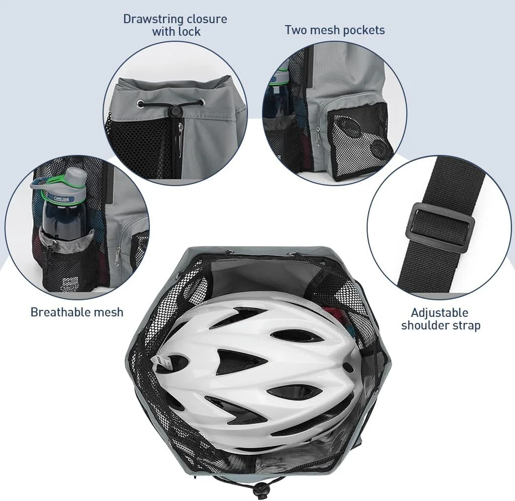 کیف کوله پشتی بند دار ELEPHANTBOAT® برای مردان و زنان، کوله پشتی ورزشی مقاوم در برابر آب با جیب توری، کیف سبک وزن تناسب اندام با زیپ، کوله پشتی ساحلی برای تمرین