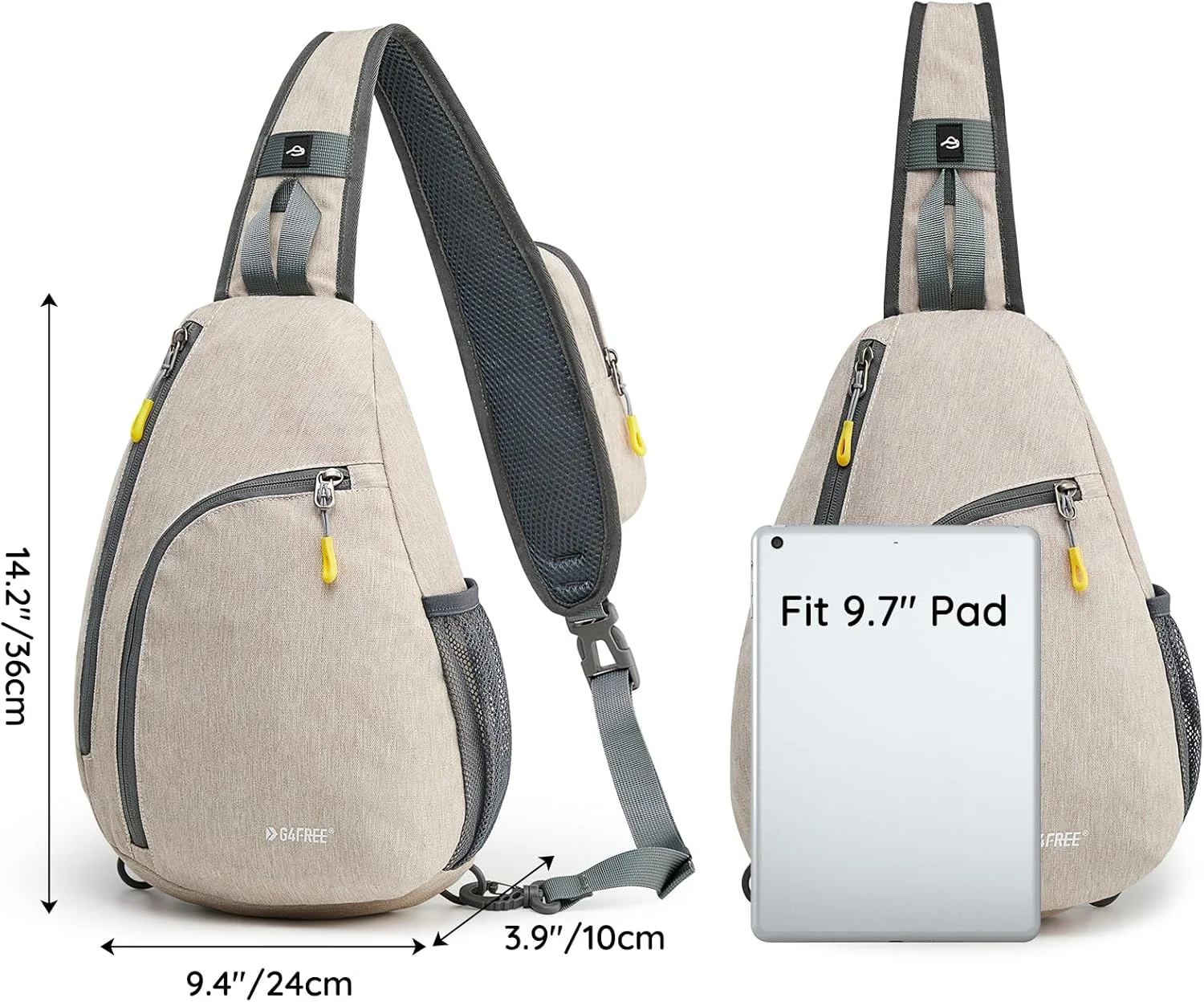 کیف دوشی کوچک G4Free، کوله پشتی، کیف باشگاه، کوله پشتی سینه ای، کیف یک طرفه برای پیاده روی و فعالیت های خارج از منزل