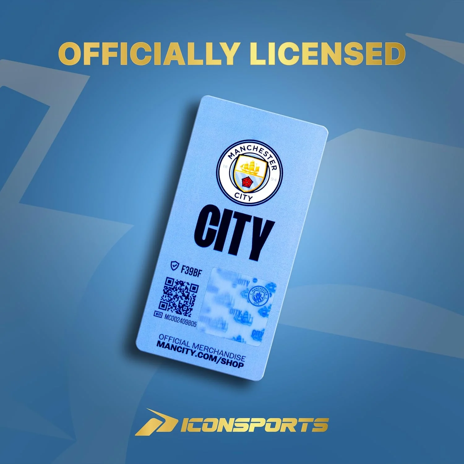 کیف بند دار منچستر سیتی، آبی آسمانی، سایز واحد