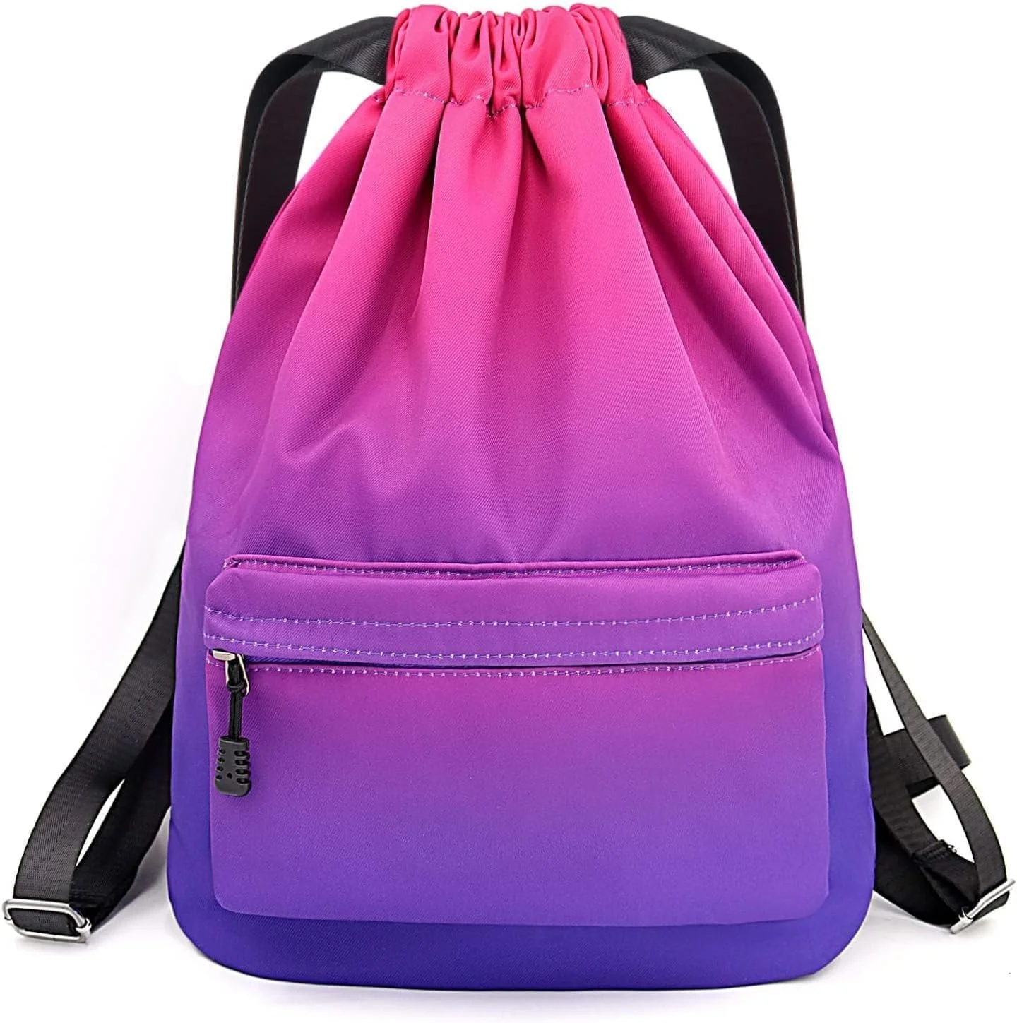 کیف بند دار Joyzzz، کوله پشتی ورزشی نخی سبک وزن با محفظه کفش برای بانوان، کیف ورزشی تنفسی برای تنیس، ساحل، شنا و مسافرت