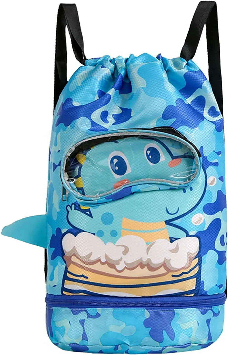 کیف شنا بند دار Joyzzz، کوله پشتی شنا خشک و تر برای کودکان با بند شانه قابل تنظیم، کوله پشتی ساحلی بچه گانه با محفظه کفش، کیف شنا سبک وزن برای شنا، کمپینگ، مسافرت ساحلی