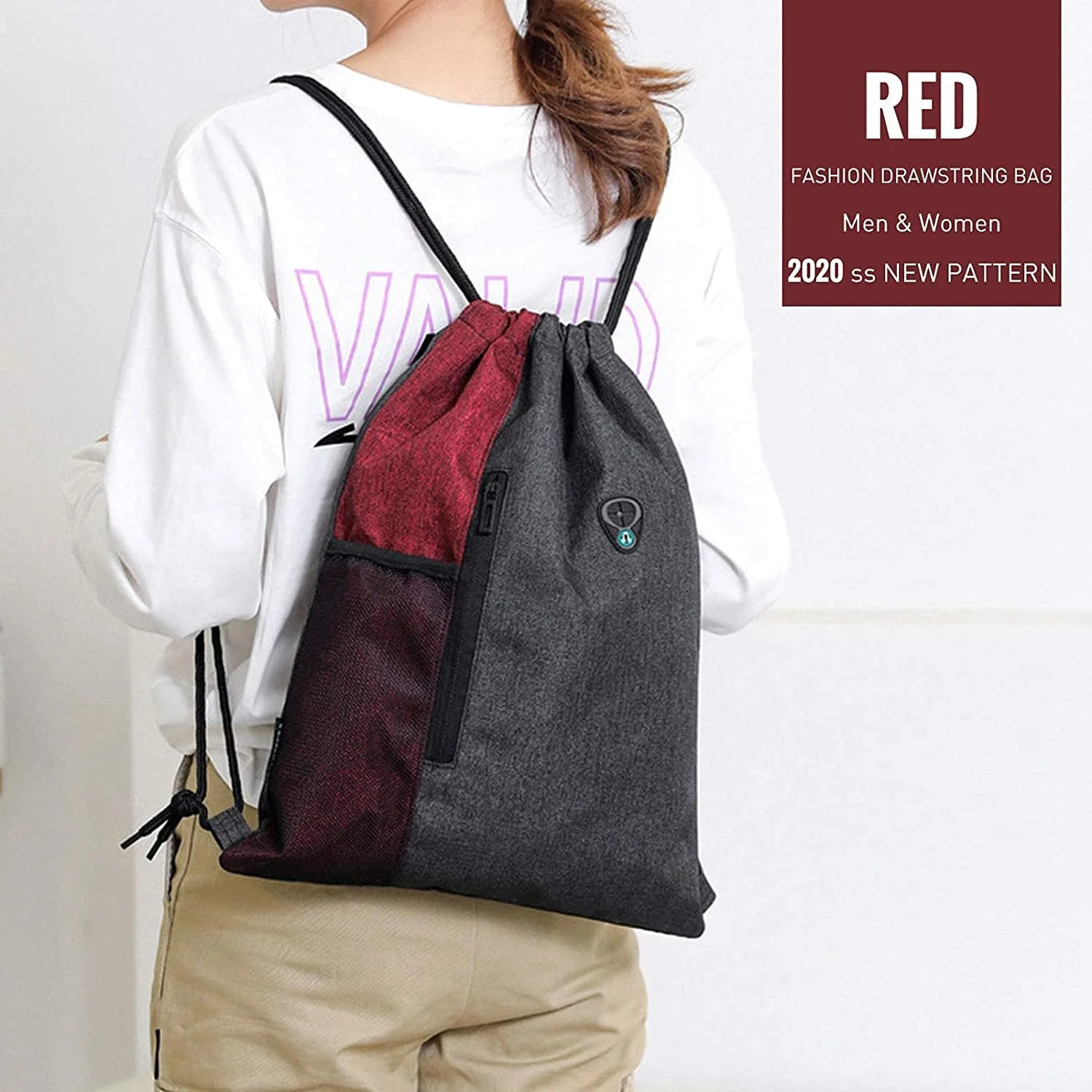 کیف کوله پشتی ورزشی بند دار چند منظوره KASTWAVE با جیب - ایده آل برای دویدن، شنا و فعالیت های خارج از منزل - کوله پشتی ورزشی قرمز رنگ کیف کوله پشتی ورزشی بند دار چند منظوره KASTWAVE با جیب - ایده آل برای دویدن، شنا و فعالیت های خارج از منزل - کوله پشتی ورزشی قرمز رنگ