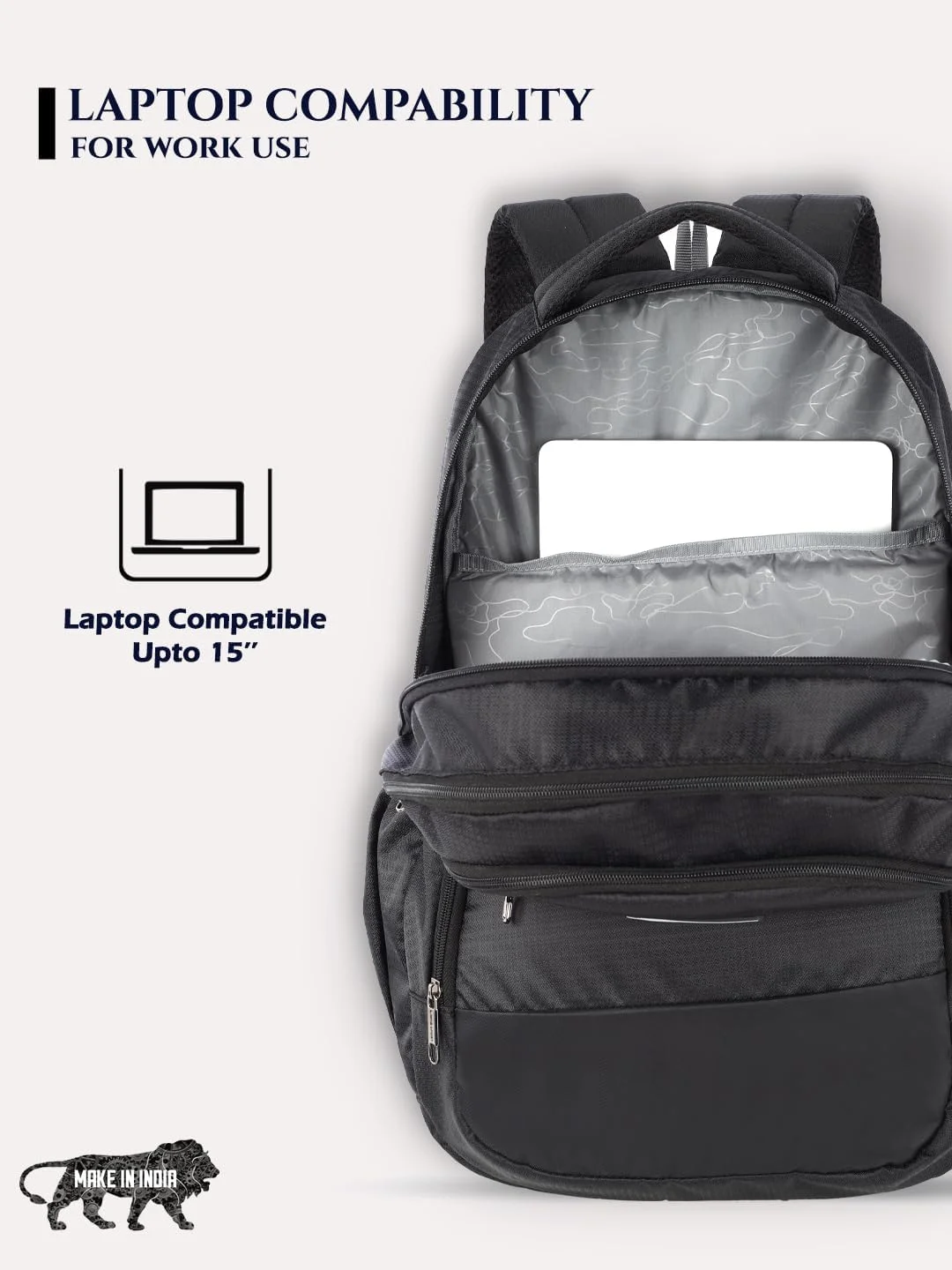 کوله پشتی روزمره لاوی اسپرت مدل Nebula X با محفظه لپ تاپ | کوله پشتی بادوام برای آقایان و بانوان | کیف دانشجویی برای پسران