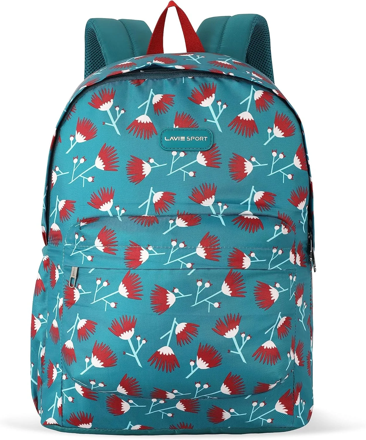 کوله پشتی روزمره 18 لیتری طرح گل لاوی اسپرت | کیف مدرسه دخترانه، آبی-سبز، M، کوله پشتی مدرسه Tinybloom