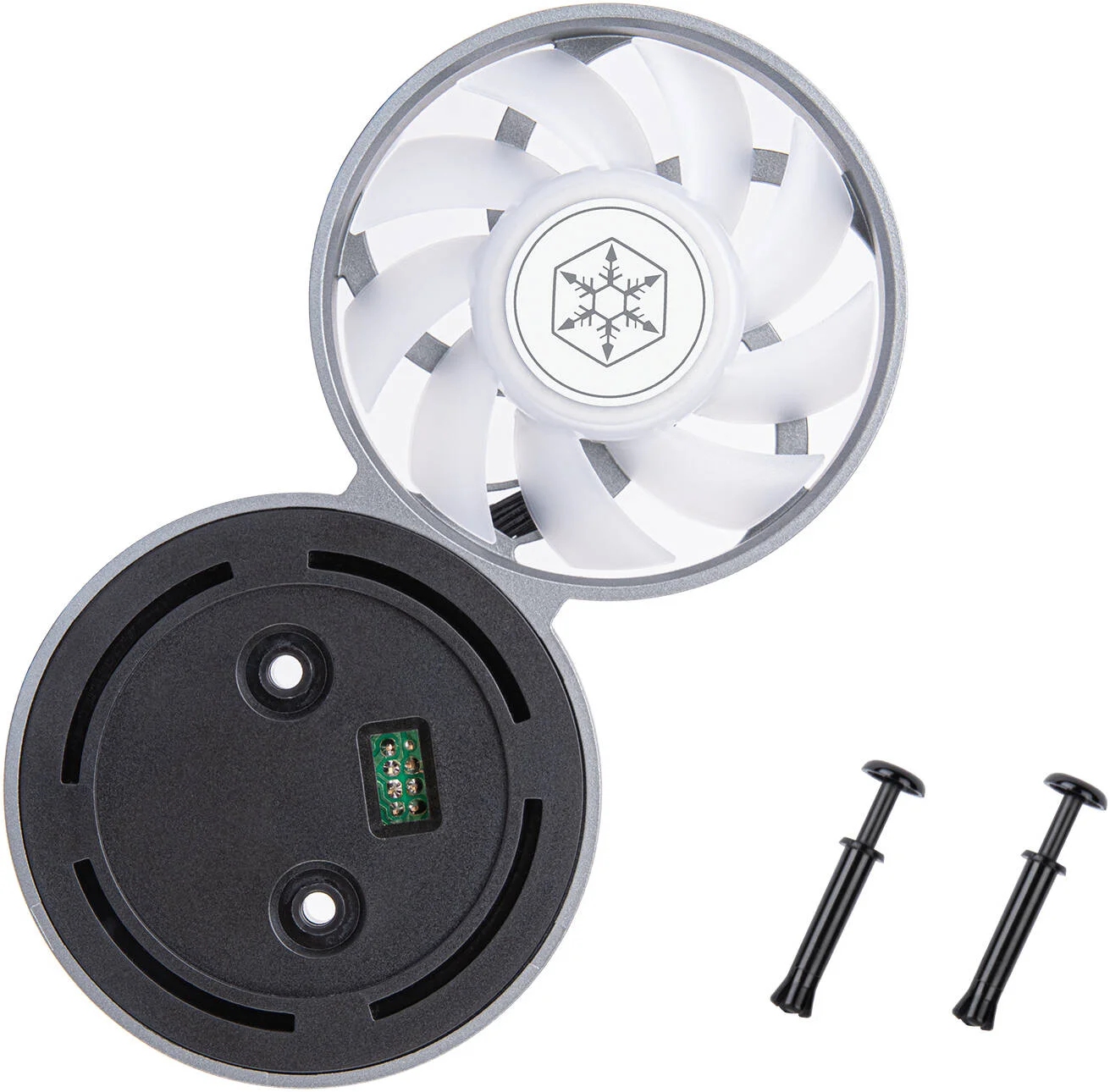 کیت فن ارتقاء SilverStone IMF70 ARGB، 70 میلی متر، سرعت فن 2800 دور در دقیقه، جریان هوای 17.2 CFM، سطح نویز 28.2 dBA، بلبرینگ هیدرولیک، جلوه های نورپردازی ARGB، کنترل PWM، مشکی | SST-IMF70-ARGB - تصویر 2