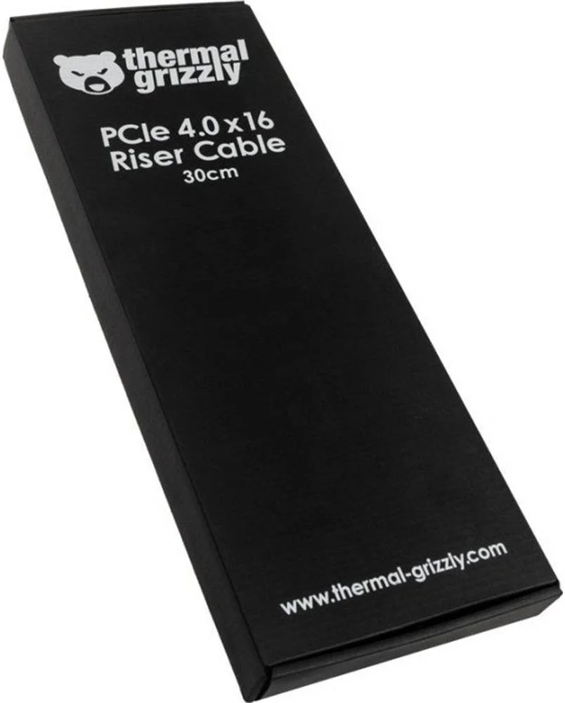 کابل افزایش طول PCI Express 4.0 x 16 Thermal Grizzly، طول 30 سانتی متر، زاویه دار، مشکی | TG-PCIE-40-16-30 - تصویر 2