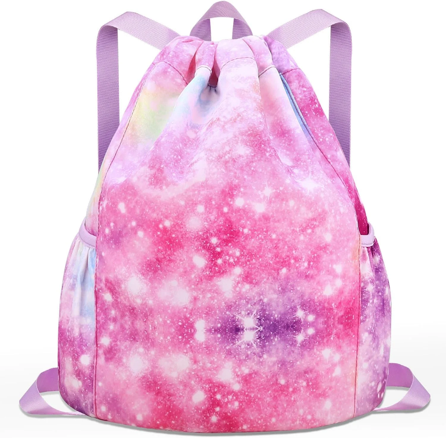 کیف کوله پشتی بند دار بچگانه - کیف رقص دخترانه، کیف ورزشی، ساحلی، شنا، مسافرتی با دو جا قمقمه