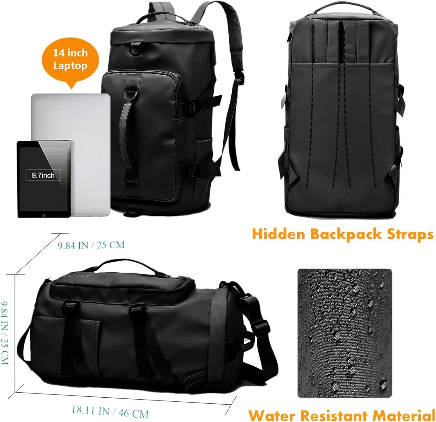 کیف ورزشی باشگاهی برای آقایان و بانوان، کیف دستی مسافرتی SMITH، کوله پشتی سبک وزن، کیف حمل بار با محفظه کفش، بند قابل تنظیم برای یوگا، شنا، کیف ضد آب رقص برای آخر هفته