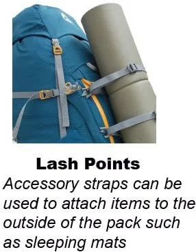 کوله پشتی لو آلپاین آکسیوم البروس ND 55:65L، ظرفیت 55 لیتر، بادمجان/کوارتز