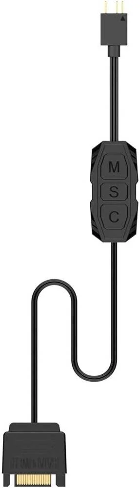 کنترلر ARGB مدل WANGCL 5V 3pin، منبع تغذیه SATA برای فن های ARGB، نوارهای نور ARGB و بردهای روشنایی، مشکی | CP018905