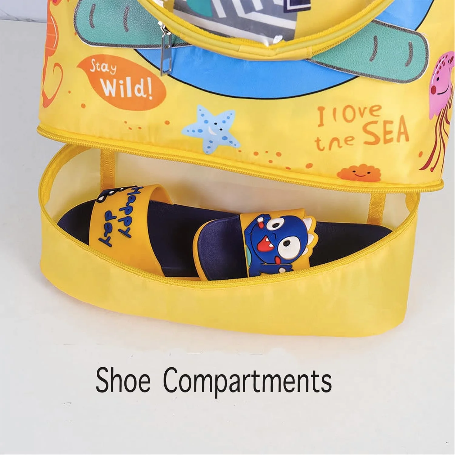 کیف ورزشی بندکشی سبک و ضد آب - کوله پشتی شنا با جیب های خشک/مرطوب برای شنا، ساحل، مسافرت، یوگا، کمپینگ و ورزش - کوله پشتی آکسفورد بادوام برای مردان و زنان