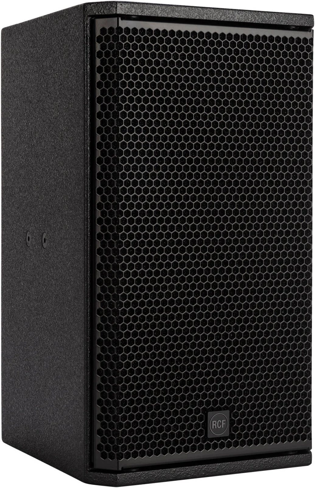 بلندگوی غیرفعال دو طرفه نصب RCF COMPACT M 06 با ووفر 6 اینچی، تیوتر گنبدی 1 اینچی، 100 وات RMS، حداکثر SPL 116dB، پوشش 120°x80° و کابینت تخته سه لایی، مشکی | COMPACT-M-06