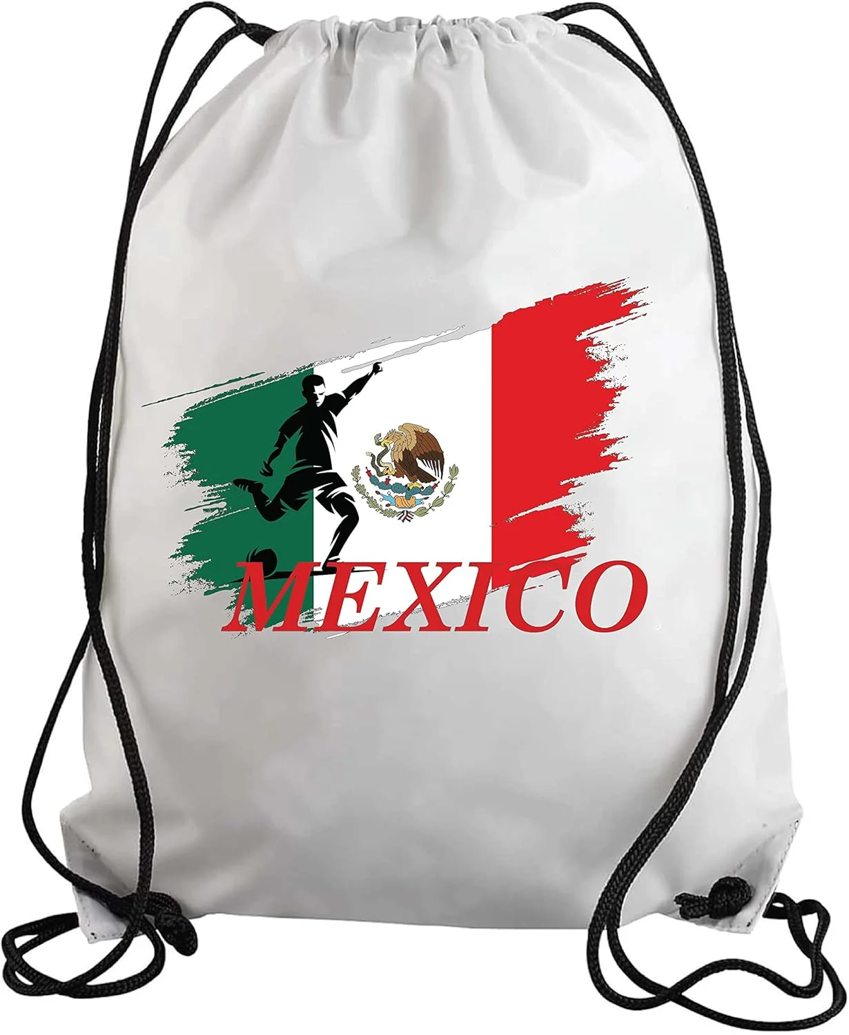 کیف بندکشی فوتبال مکزیک، کوله پشتی مناسب برای طرفداران ورزشی، مناسب برای بزرگسالان و کودکان