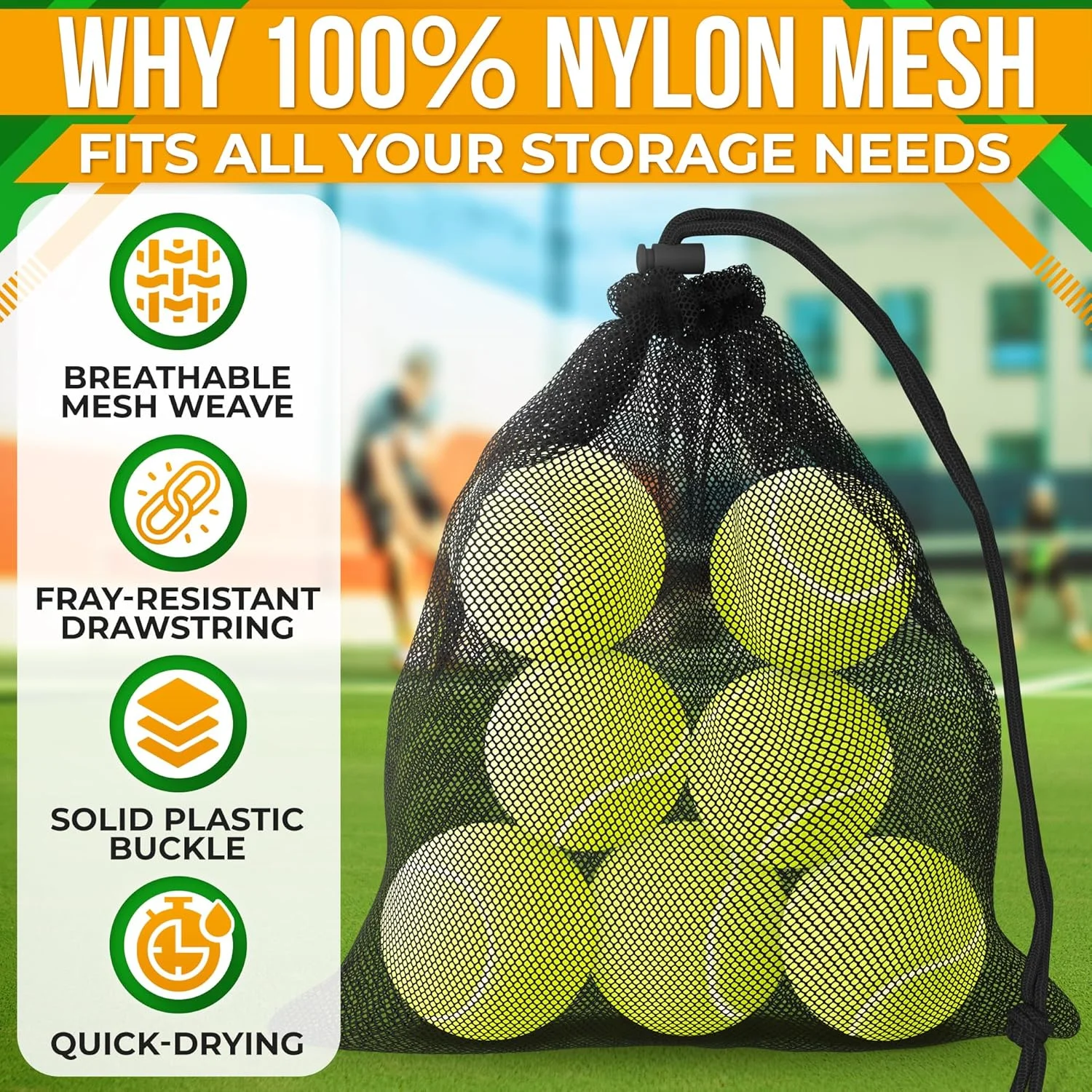 کوله پشتی توری بند دار مشکی 5 عددی 30x19 سانتی متر - مقاوم، سبک، کیف توری تنفسی با قفل، خشک شدن سریع و مقاوم در برابر پارگی - آسان برای سفت کردن و تنظیم برای مسافرت، شنا و نگهداری توپ کوله پشتی توری بند دار مشکی 5 عددی 30x19 سانتی متر - مقاوم، سبک، کیف توری تنفسی با قفل، خشک شدن سریع و مقاوم در برابر پارگی - آسان برای سفت کردن و تنظیم برای مسافرت، شنا و نگهداری توپ