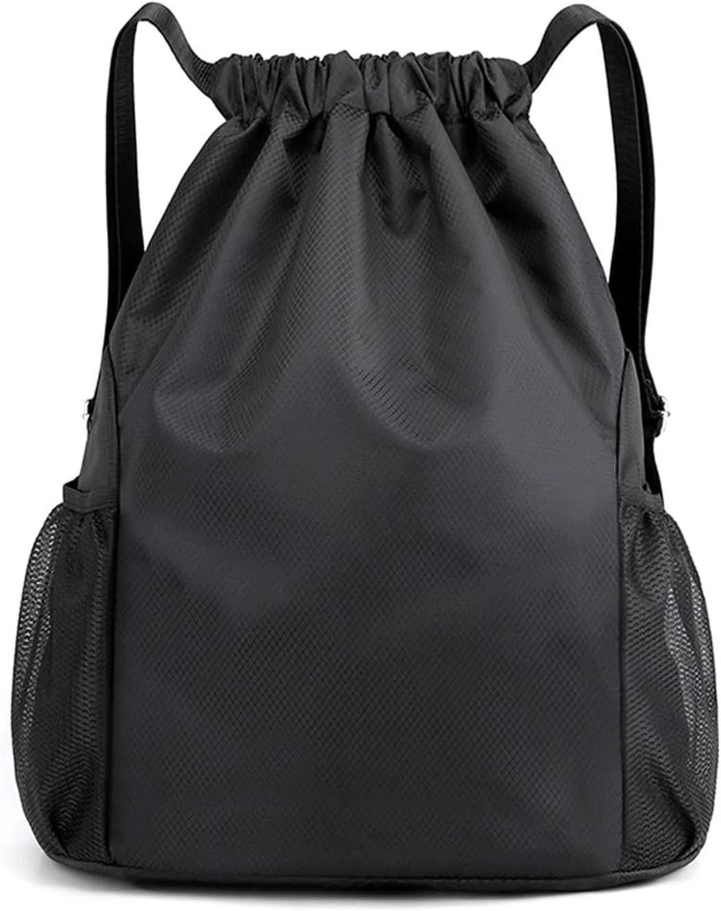 کیف بند دار نالاکال، کیف ورزشی مناسب باشگاه، کوله پشتی ضد آب از جنس پارچه آکسفورد برای آقایان و بانوان، مناسب ورزش، مدرسه، ساحل، تعطیلات، شنا، مسافرت و بسکتبال - مشکی
