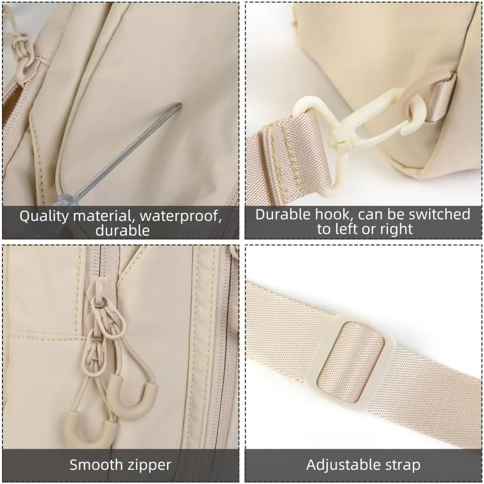 کیف دوشی یک طرفه زنانه NALACAL، کیف کوچک سینه ای، کیف کمری، کیف دوشی یک طرفه برای پیاده روی، مسافرت، کوله پشتی چند منظوره زنانه