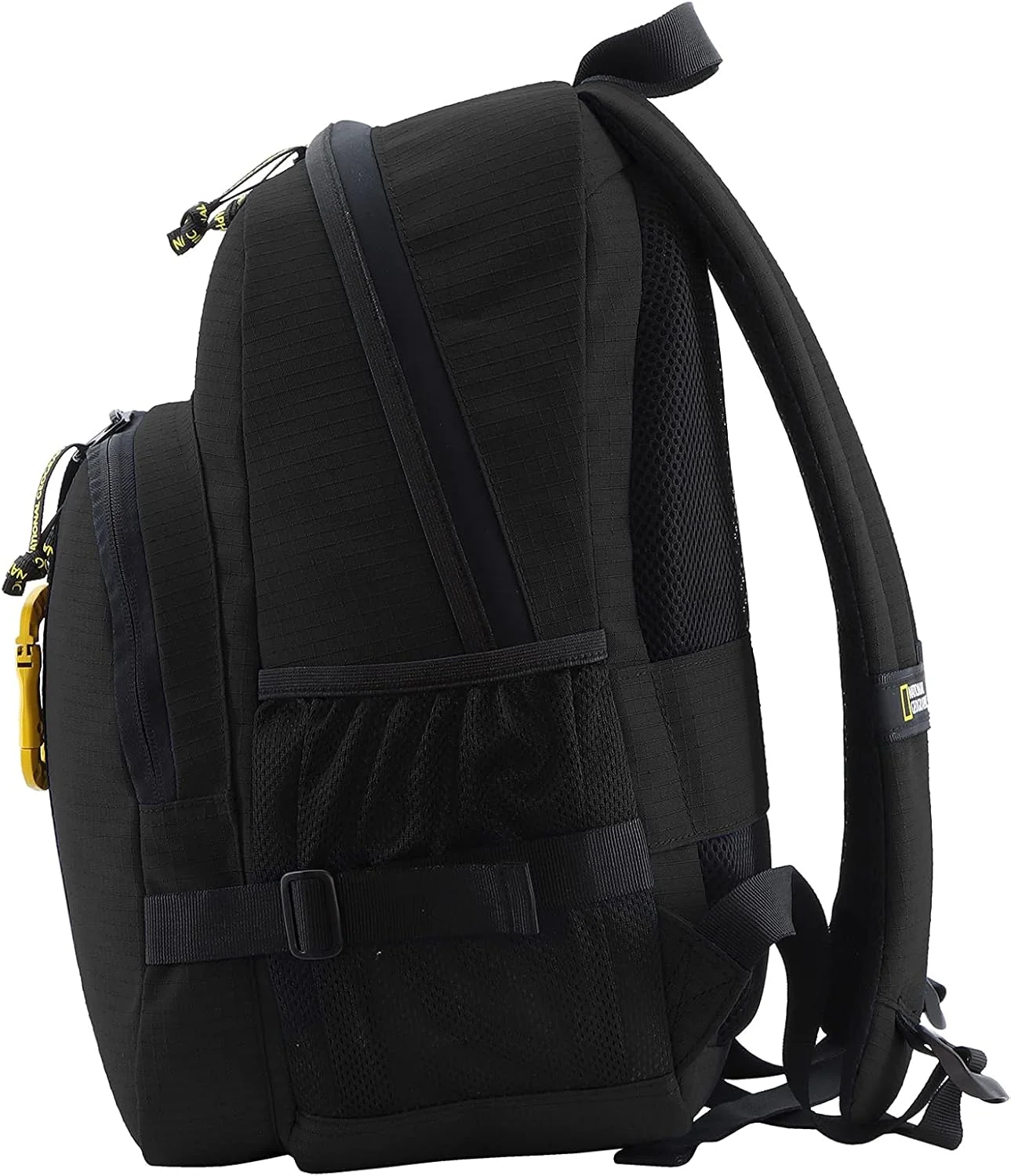 کوله پشتی نشنال جئوگرافیک Explorer III RPET مشکی، کیف بادوام و مقاوم در برابر آب برای لپ تاپ و تبلت، مناسب آقایان و بانوان، کوله پشتی روزانه غیر رسمی برای سفر، مدرسه و فضای باز