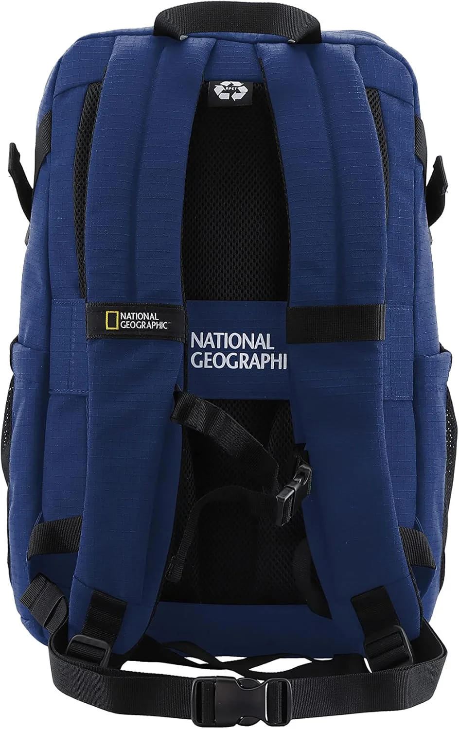 کوله پشتی کامپیوتر نشنال جئوگرافیک Explorer III RPET آبی سلطنتی، مقاوم در برابر آب، دارای ضربه گیر لپ تاپ و تبلت، مناسب برای سفر، فضای باز، مدرسه و اداره برای آقایان و بانوان