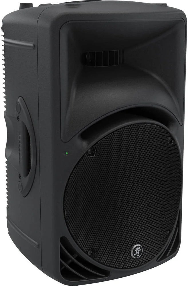 بلندگوی پرتابل 12 اینچی Mackie SRM450v3 با توان 1000 وات، میکسر 2 کاناله با کنترل بهره، DSP داخلی برای حالت‌های صدا، لیمیتر داخلی، مشکی | SRM450v3
