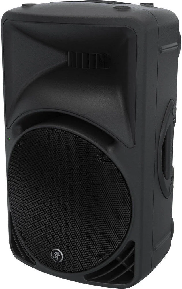 بلندگوی پرتابل 12 اینچی Mackie SRM450v3 با توان 1000 وات، میکسر 2 کاناله با کنترل بهره، DSP داخلی برای حالت‌های صدا، لیمیتر داخلی، مشکی | SRM450v3