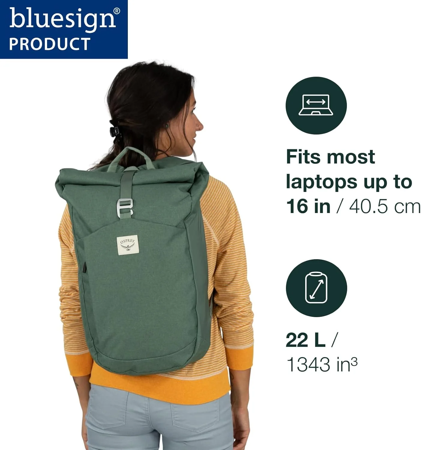 کوله پشتی رول تاپ Arcane آسپری، مناسب برای خانم ها و آقایان