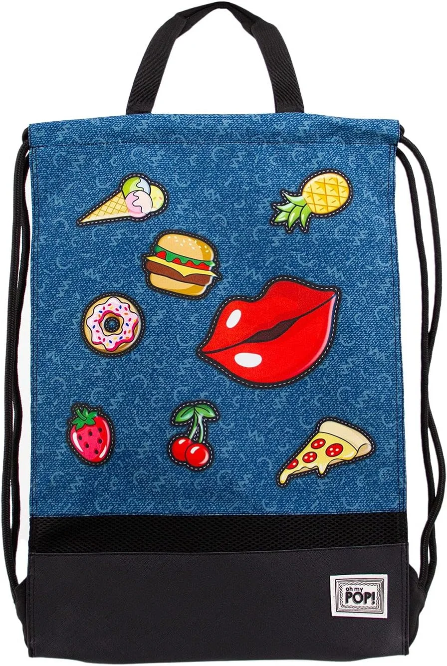 کیف ورزشی унисекс طرح طوفان با دسته، طرح گره‌ای (تک عددی)