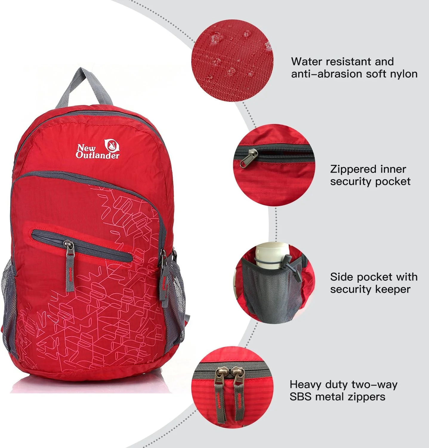 کوله پشتی کوهنوردی ضد آب 100% سبک و قابل حمل