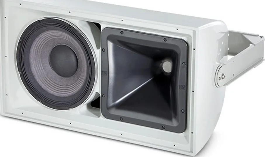 بلندگوی دو طرفه و پرقدرت JBL AW295 مناسب برای همه شرایط آب و هوایی با ووفر 12 اینچی و هورن چرخشی - خاکستری | AW295