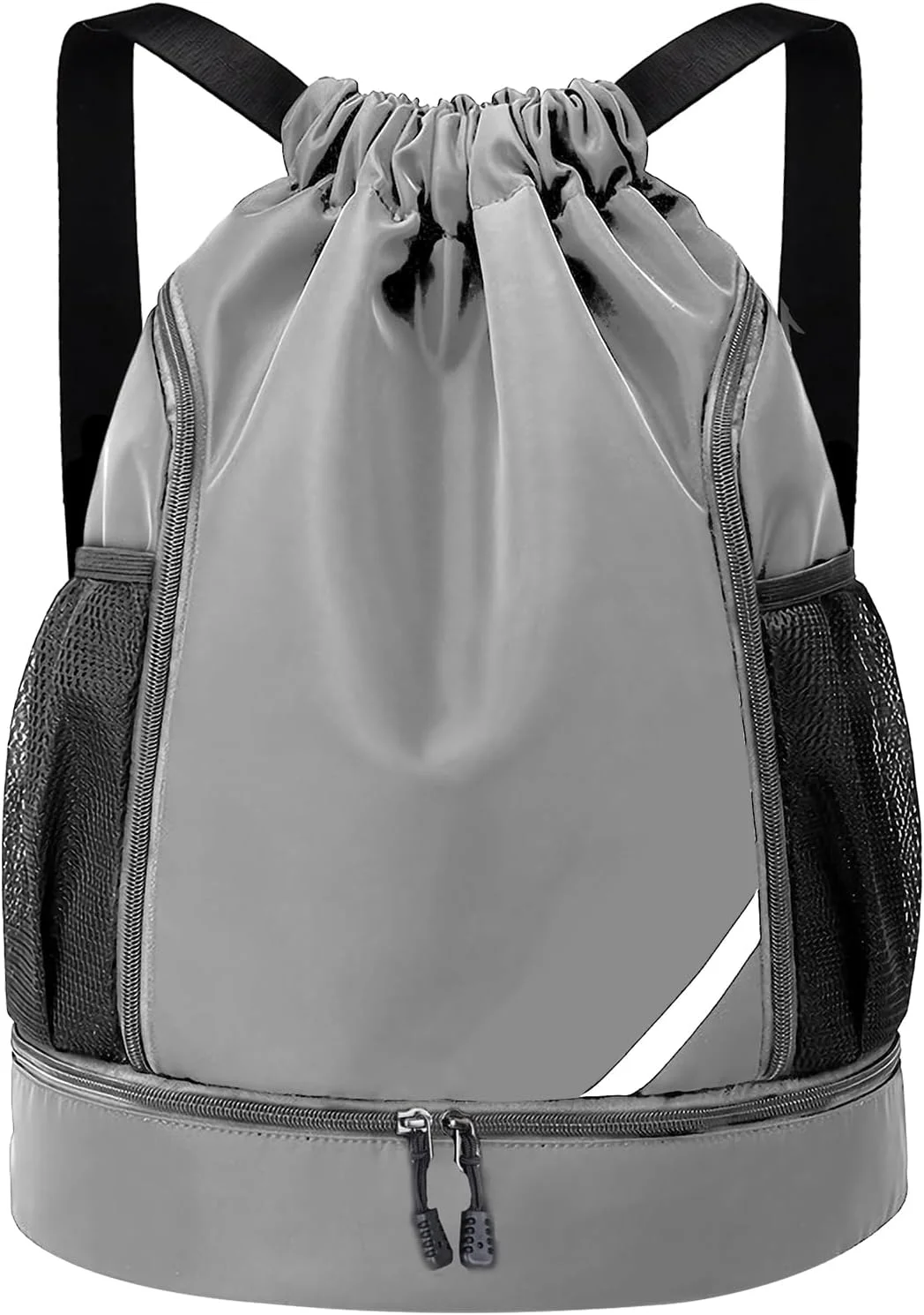 کوله پشتی بند دار ضد آب مناسب باشگاه و ورزش با محفظه کفش و جیب های توری جانبی برای خانم ها و آقایان