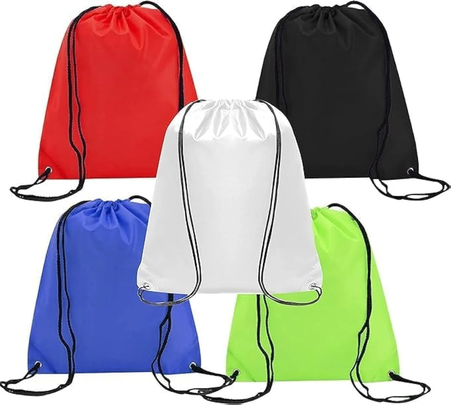 کیف ورزشی بند دار - کوله پشتی برای زنان، مردان، پسران، دختران، پارچه بادوام و ضد آب - ایده آل برای ورزشگاه، ورزش، ژیمناستیک - مناسب برای همه