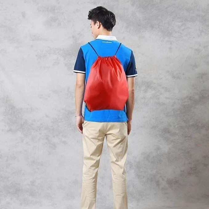 کیف ورزشی بند دار - کوله پشتی برای زنان، مردان، پسران، دختران، پارچه بادوام و ضد آب - ایده آل برای ورزشگاه، ورزش، ژیمناستیک - مناسب برای همه