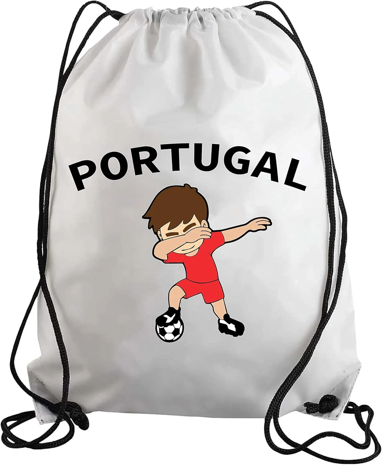 کیف بندکشی فوتبال پرتغال برای طرفداران ورزش، کوله پشتی مناسب برای بزرگسالان و کودکان