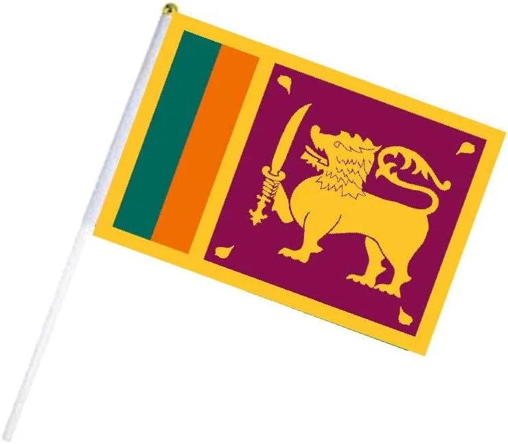 مجموعه لوازم هواداری ورزشی سریلانکا - بسته 3 عددی - کیف بند دار، پرچم دستی و کلاه - مجموعه لوازم هواداران ورزش سریلانکا - ایده آل برای مسابقات و رویدادهای ورزشی