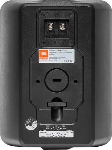 بلندگوی پس زمینه/پیش زمینه داخلی/خارجی جمع و جور JBL Control 25-1 تک عددی - مشکی | CONTROL 25-1