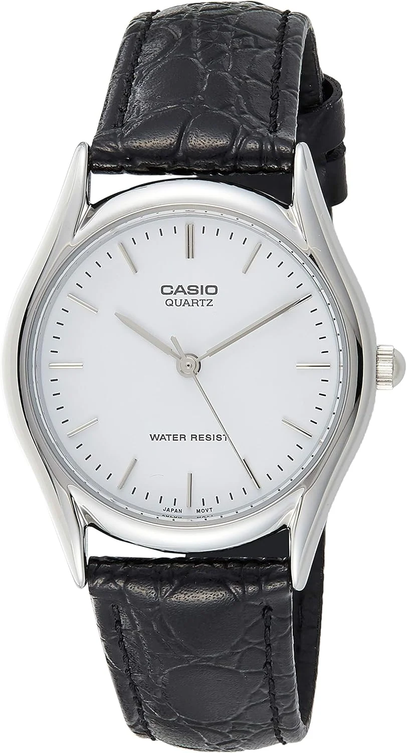 ساعت مردانه کاسیو - MTP-1095E-1ADF صفحه مشکی، بند مشکی ساعت مردانه کاسیو - MTP-1095E-1ADF صفحه مشکی، بند مشکی