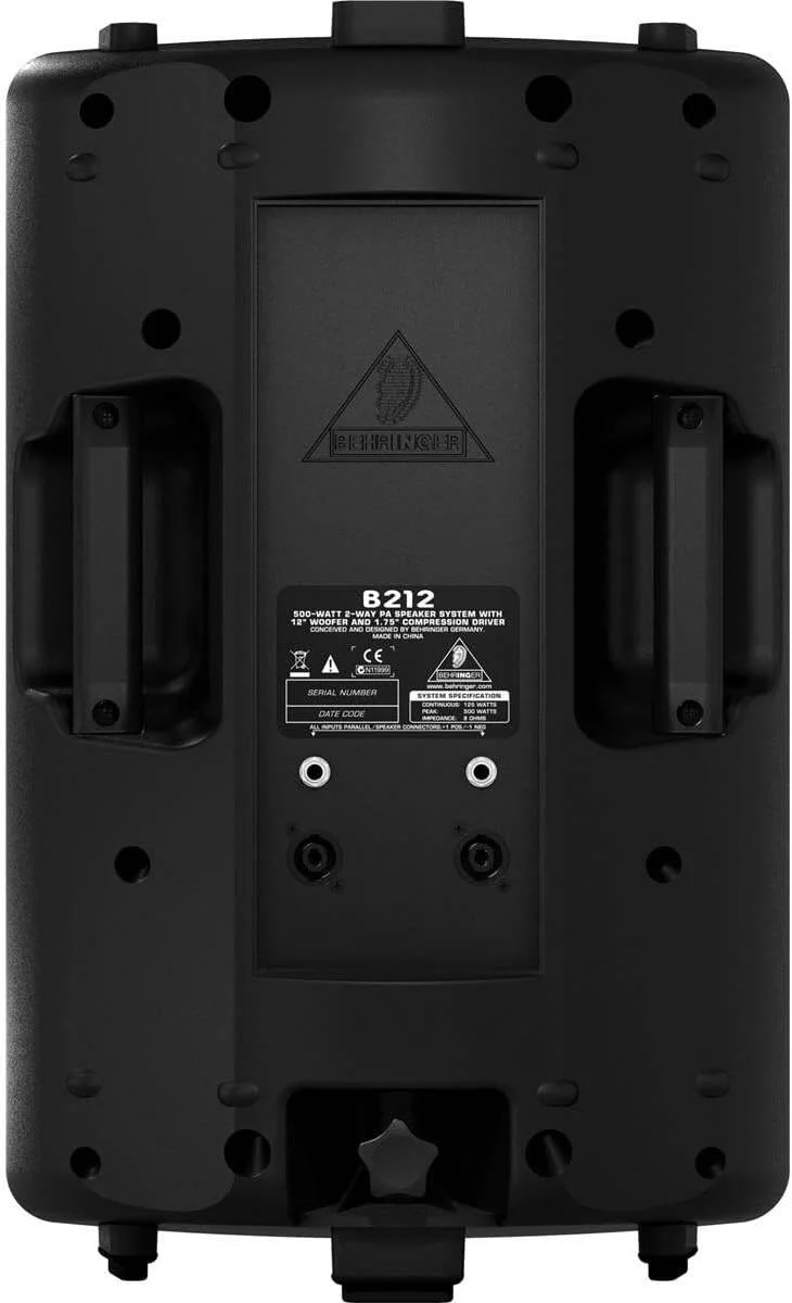 اسپیکر اکتیو دو طرفه 550 واتی Behringer B212D با ووفر 12 اینچی و درایور فشرده سازی 1.35 اینچی، مشکی | B212D