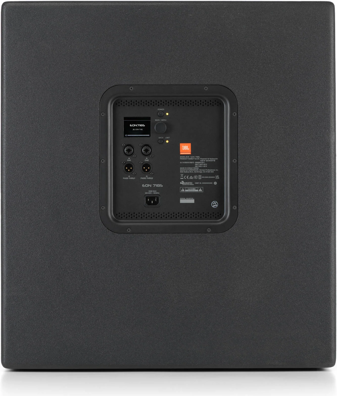 ساب ووفر 18 اینچی خود تغذیه شونده JBL Professional، میکسر دیجیتال 2 کاناله داخلی، توان 1500 وات، مشکی | EON718S ساب ووفر 18 اینچی خود تغذیه شونده JBL Professional، میکسر دیجیتال 2 کاناله داخلی، توان 1500 وات، مشکی | EON718S