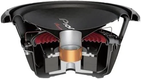 ساب ووفر 12 اینچی پایونیر TS-W312D4 با کویل دوبل، حداکثر توان 1600 وات، مشکی