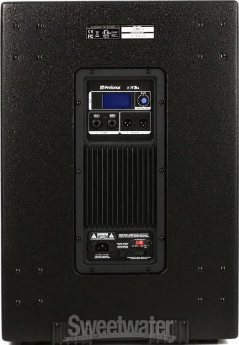 ساب ووفر اکتیو تقویت صدای PreSonus AIR15S، آمپلی فایر کلاس D / ووفر 15 اینچی، توان 1200 وات، دو ورودی لاین کمبو XLR-1/4 اینچی بالانس، DSP یکپارچه با EQ و پریست ها، مشکی | AIR15s ساب ووفر اکتیو تقویت صدای PreSonus AIR15S، آمپلی فایر کلاس D / ووفر 15 اینچی، توان 1200 وات، دو ورودی لاین کمبو XLR-1/4 اینچی بالانس، DSP یکپارچه با EQ و پریست ها، مشکی | AIR15s