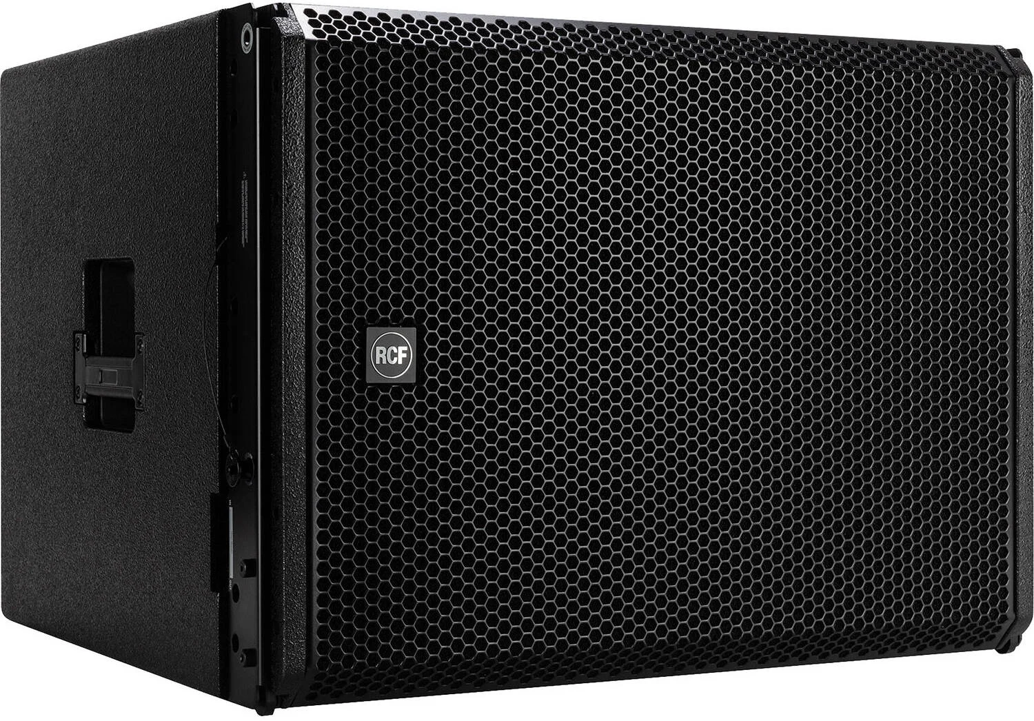 ساب ووفر پروازی اکتیو RCF مدل HDL 38-AS با ووفر 18 اینچی نئودیمیومی، توان پیک 3200 وات کلاس D، شدت صوت 136dB، فرکانس 30-140 هرتز، کنترل شبکه RDNet، چوب توس بالتیک، بهینه شده برای آرایه خطی HDL 30-A | HDL38-AS