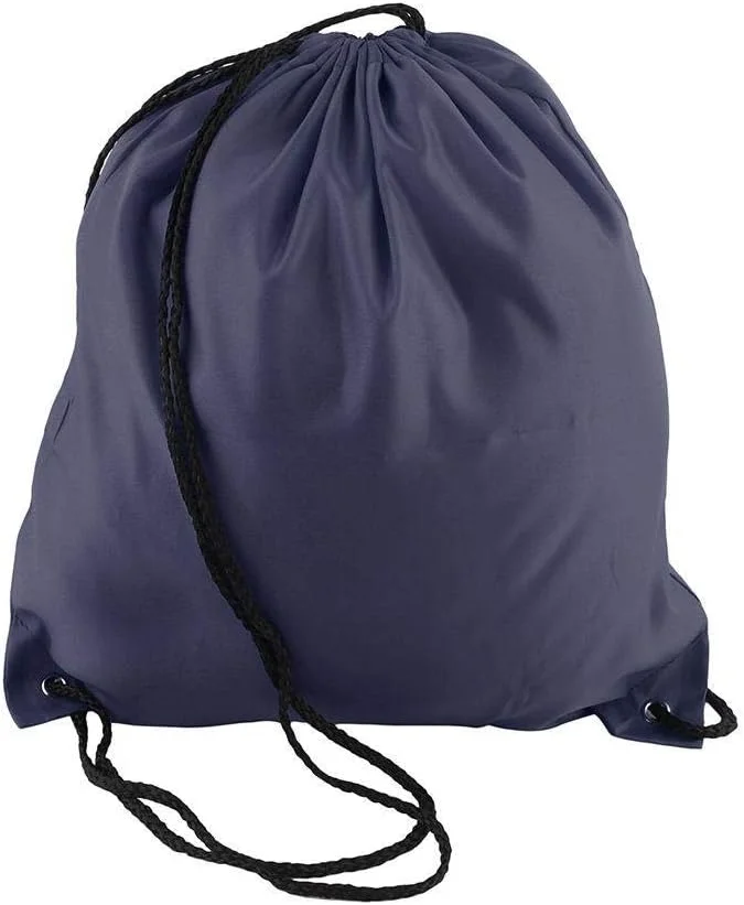 کیف بند دار مدرسه، ساک ورزشی باشگاه، مناسب شنا، کیف لوازم ورزشی، کوله پشتی ورزشی کفش - آبی تیره