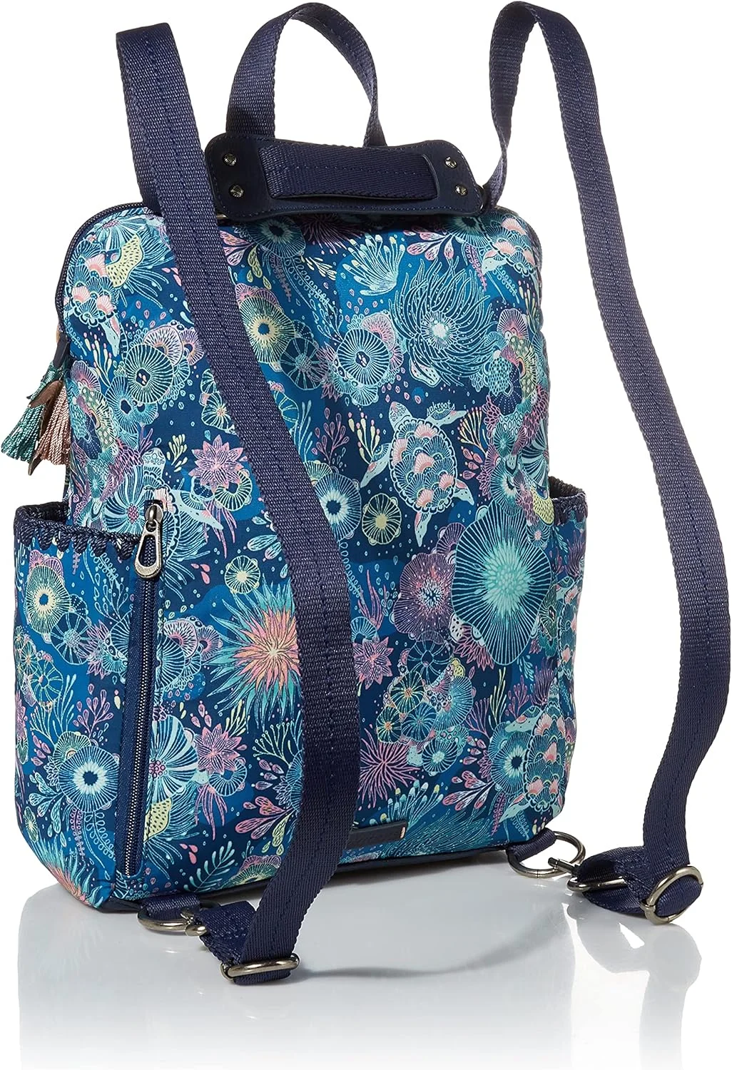 کوله پشتی زنانه ساکروتس مدل Loyola از جنس Eco-twill، بند قابل تنظیم، کیف چند منظوره با محفظه لپ تاپ، کیف دستی تبدیل شونده