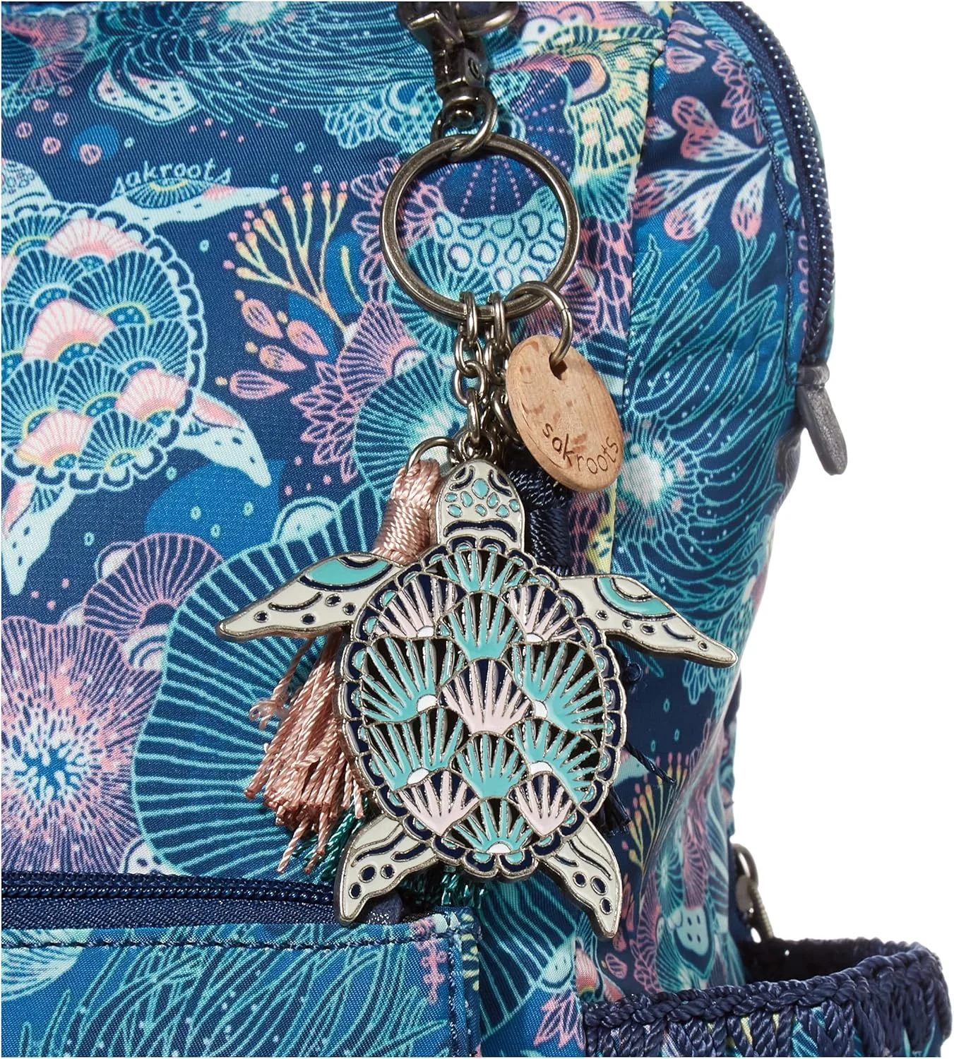 کوله پشتی زنانه ساکروتس مدل Loyola از جنس Eco-twill، بند قابل تنظیم، کیف چند منظوره با محفظه لپ تاپ، کیف دستی تبدیل شونده