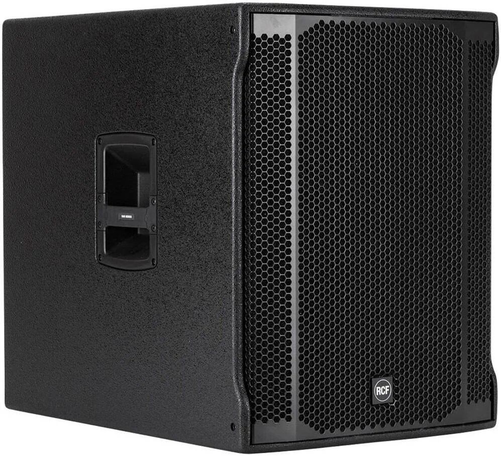 ساب ووفر اکتیو Bass-Reflex مدل RCF SUB 905-AS MKII با ووفر 15 اینچی، توان پیک 2200 وات / توان مداوم 1100 وات RMS، حداکثر SPL 133dB، کراس اوور/تاخیر قابل انتخاب، بدنه چوب توس بالتیک، مشکی | SUB 905-AS MK3