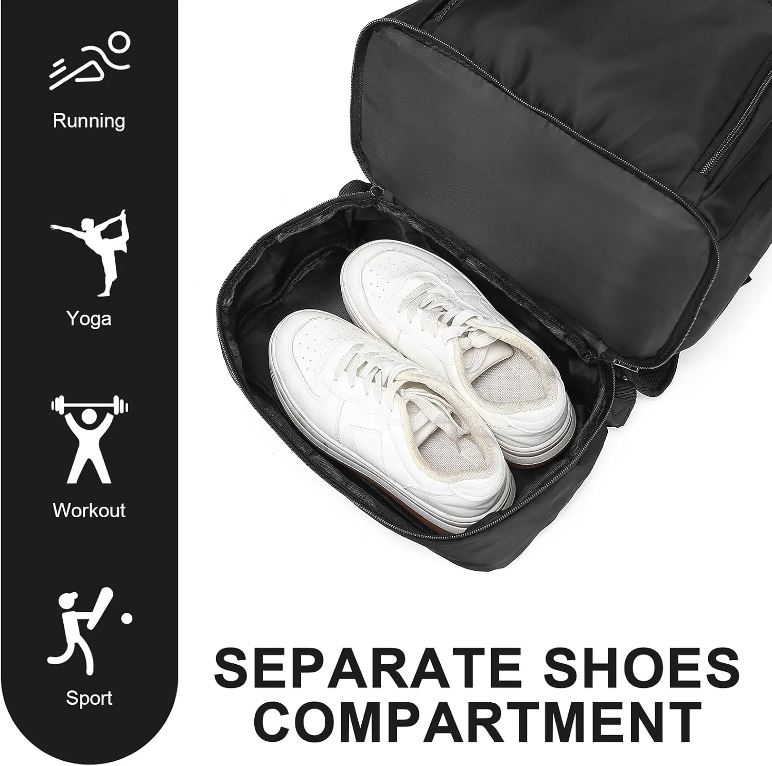 کیف کوله پشتی ورزشی سیفوکنیا برای مردان و زنان، کوله پشتی مسافرتی سبک وزن با محفظه کفش