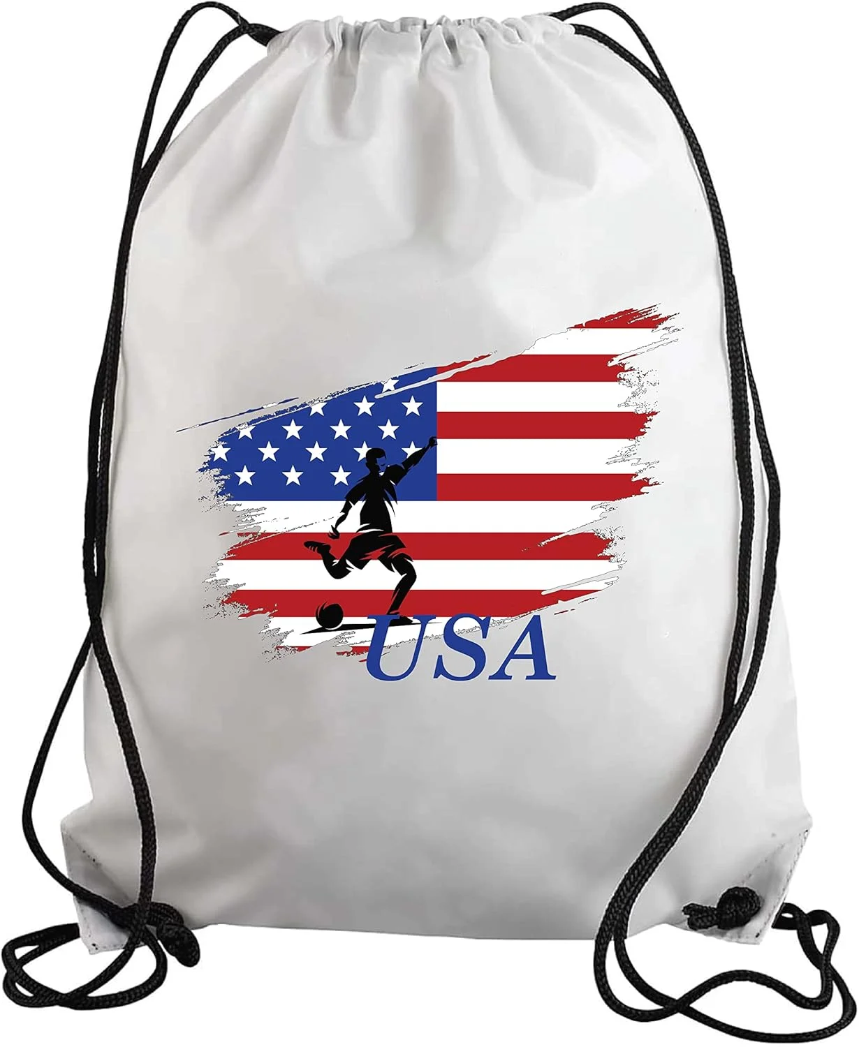 کیف بندکشی فوتبال ایالات متحده آمریکا برای طرفداران ورزشی، کوله پشتی مناسب برای بزرگسالان و کودکان